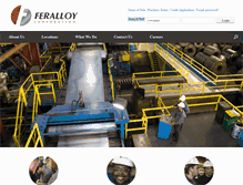 Tablet Screenshot of feralloy.com